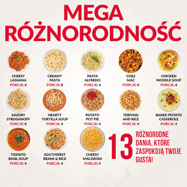 ReadyWise, 120 Porcji, Obiad i Kolacja, 13 Różnych Przepisów, Kubełek Grab & Go, Liofilizowane, Do 25 Lat Trwałości, Żywność Awaryjna, 7 Dni Wyżywienia Dla 2 Osób, 2 Tygodnie Zapasów